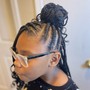 Kid's Braids w/ weave