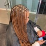 Smedium knotless Braids