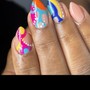 Nail Art, Polygel Overlay