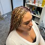 French braids in front weave install in back