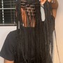 S/Medium Knotless Braids Mid back