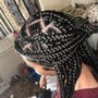 6 Feed-In Braids (Hair Added)