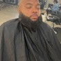 Haircut and beard w/ razor line