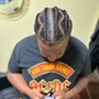 Natural hair Cornrows