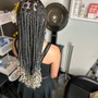 Box Braids w/ cornrows in front