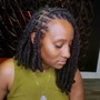 Medium Knotless/traditional Braids touch up