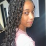 Boho knotless braids