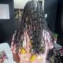 Boho knotless braids