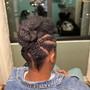 Sleek back ponytail