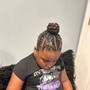 Half Tribal Cornrows/Sew in