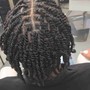 Men Braids/ 2strand twist (shaved sides)