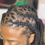 Men’s braids whole head