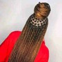 Small Box Braids waist length