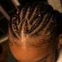 Corn rows w/Twist(hair added)