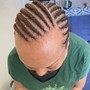 Feedin cornrows ponytail