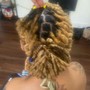 Traditional retwist Loc Maintenance medium to long