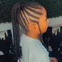 Kid's scalp Braids/wt /weave7y-10yrs beads or curls