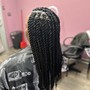 Medium Knotless braids