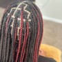 Large Knotless Bohemian Braids