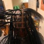 Medium Knotless Braids (waist length )