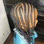 Braid down for wig/sew in