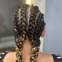 Braids(knotless small hair included)