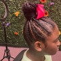 Kid braided bun