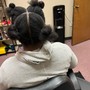 Kid braided bun