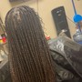 Straight back feed in 10-12 braids