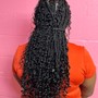 Medium Boho Knotless Braids- Midback