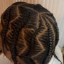 Partial Sew In with Feed in Braids (Hair not included)