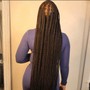 Smedium knotless box braids