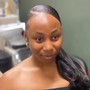 Natural Hair - Swoop Ponytail with Extensions