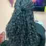 Crochet Box braids with curls/ without curls