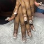 Acrylic short nails