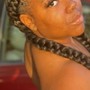 6 Braids with natural hair