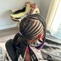 I purchase the hair that’s needed for braiding