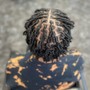 Invisible locs (natural hair)