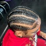 Men free style pop smoke braids