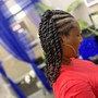 Feed In Cornrows using Braiding Hair 6 or less ( Hair NOT included)