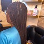 Medium knotless Braids