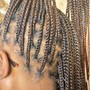 Medium knotless Braids