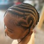 Kid's Braid Design on Natural Hair