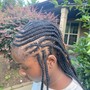 Small box braids butt length with extensions