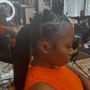 Kids cornrows with Braiding Hair