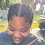 Cornrows 2-6 straight backs(natural hair)