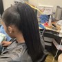 Sleek ponytail