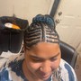 8-10 Feed in braids (hair provided)