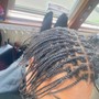 MEN’S NATURAL HAIR BOX BRAIDS (INDIVIDUAL) WITH WASH SERVICE