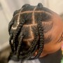 Large Knotless Braids - kids